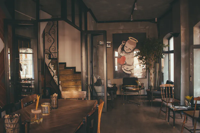 Outdoor patio seating area